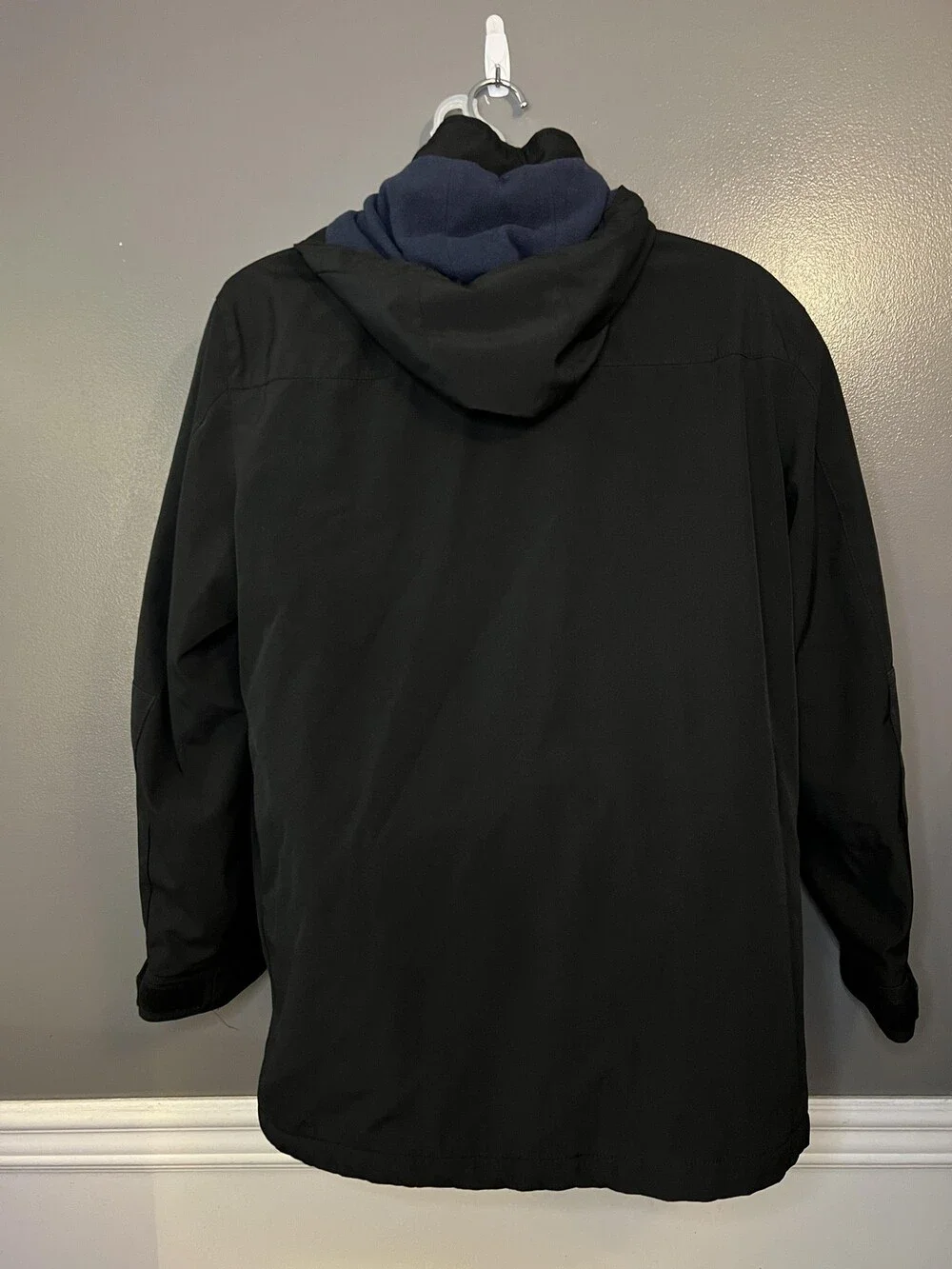 Weatherproof Jacket Mens Medium Black Hooded Insulated Parka Winter Coat